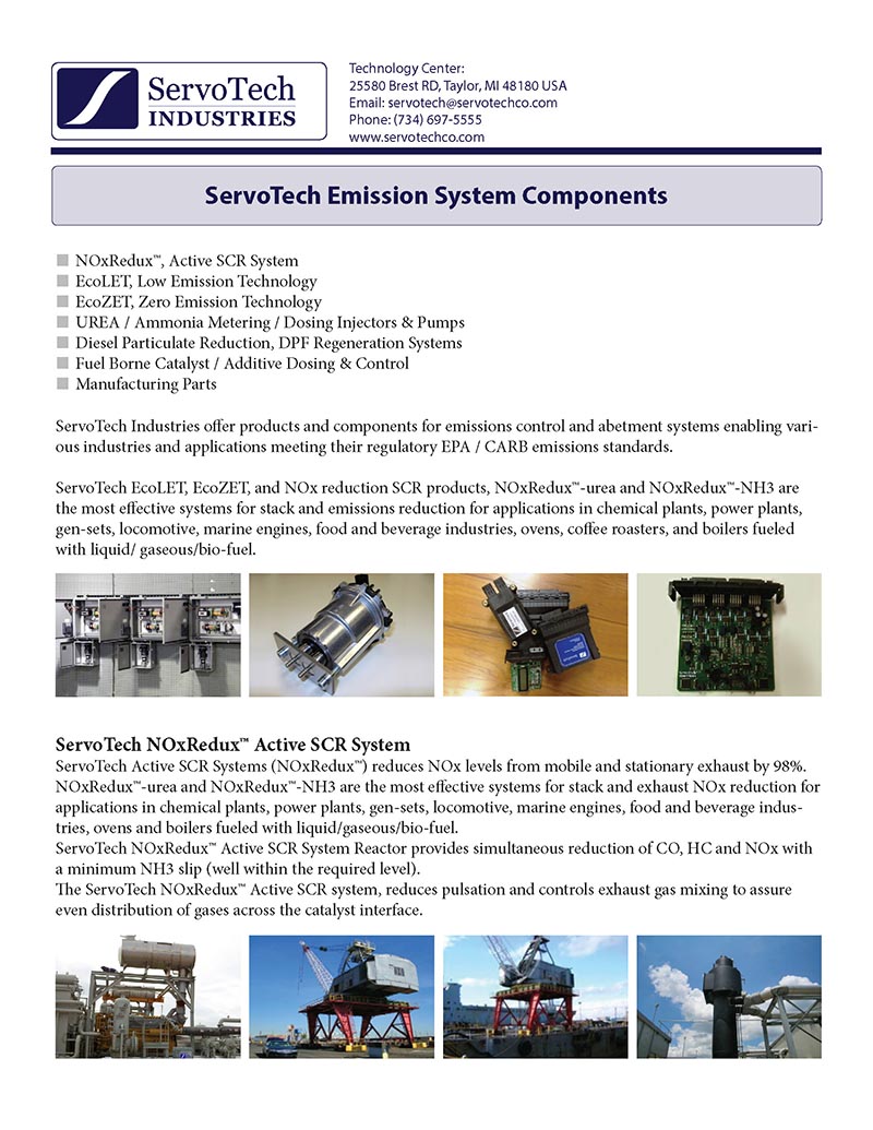 ServoTech De-NOx Systems
